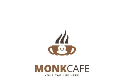 Monk Cafe - Logo Vorlage
