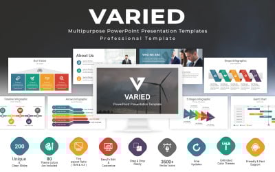 Varierad - PowerPoint-mall