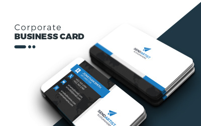 Cartão de visita da empresa criativa - - Modelo de identidade corporativa