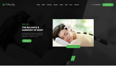Feeling Spa - HTML-шаблон Beauty & Spa Шаблон веб-сайта
