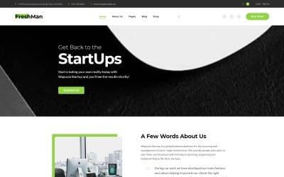Freshmen - Başlangıç Şirketi WordPress Elementor Teması