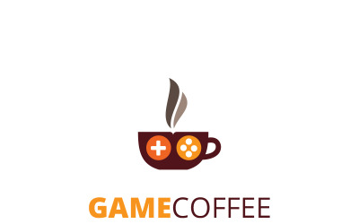 Game Coffee - Logo Şablonu