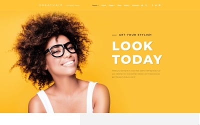 Greathair - шаблон Joomla для модных стилистов волос