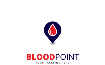 Modelo de logotipo do Blood Point
