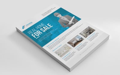 RealEstate Flyer - Vorlage für Unternehmensidentität