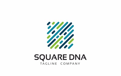 Square DNA Logo Template