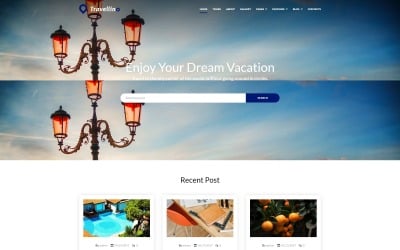 Travellino - motyw WordPress Elementor firmy podróżniczej