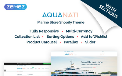 Aquanati - Marine Store Shopify Theme