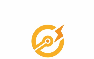 Crypto Power C Letter Logo Template