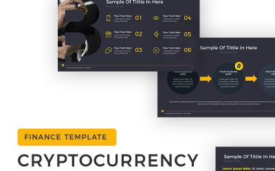 Cryptocurrency - PowerPoint-sjabloon voor Exchange-presentatie