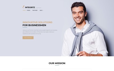 Integritz - Responsive Law Firm Elementor Tema WordPress №68519