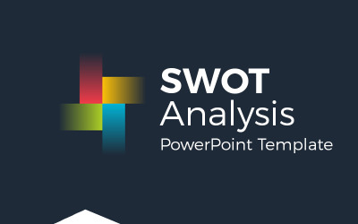 Modelo de PowerPoint de análise de infográfico SWOT