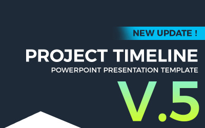Oś czasu projektu v5 — szablon PowerPoint