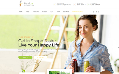 Responsive Nutritia - Healthy Nutrition and Dietology . Wordpress #68597
