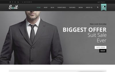 Responsive Suit - Men's Fashion Store Woocommerce #68566