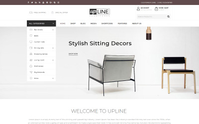 Responsive UpLine - Furniture Online Store WooCommerce Theme #68573