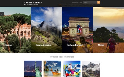 Reszponzív Travel Agency Joomla sablon 68575