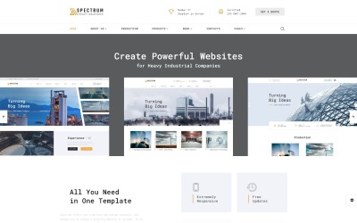 Spectrum - Construction Multipage HTML Web Template