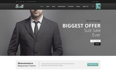 Suit - Men's Fashion WooCommerce Teması