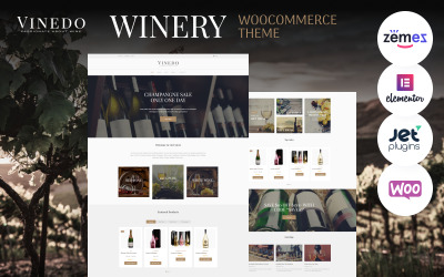 Vinedo - тема Vinery Elementor WooCommerce