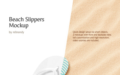 Beach Slippers product mockup
