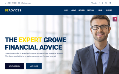 Beadvicese - Business and Financial WordPress Theme