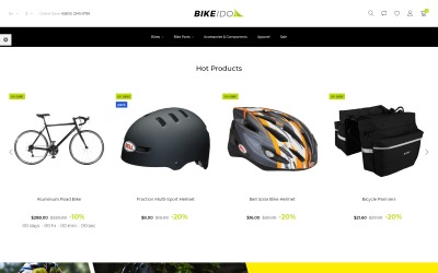 BikeIdol - Tema de PrestaShop para Tienda de bicicletas