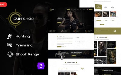 Gun Shop HTML-Vorlage Website-Vorlage
