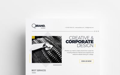 Minimal, Clean, Simply, Black and White Corporate Flyer