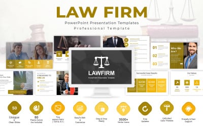 Modelo de apresentação em PowerPoint para escritório de advocacia
