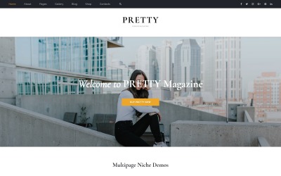 Pretty - Шаблон веб-сайту для багатоцільових журналів HTML5