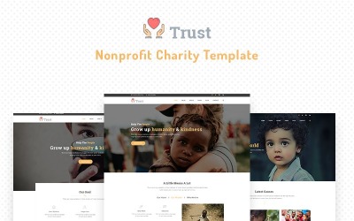 Bizalom - Nonprofit jótékonysági webhelysablon