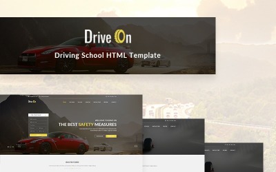 DriveOn - Modelo de site da Driving School