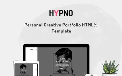 Hypno - шаблон сайта личного творческого портфолио