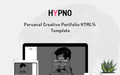 Hypno - Szablon strony internetowej osobistego portfolio kreatywnego