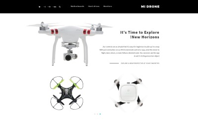 Mi Drone - шаблон OpenCart для магазина дронов