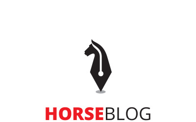Modèle de logo Horse News