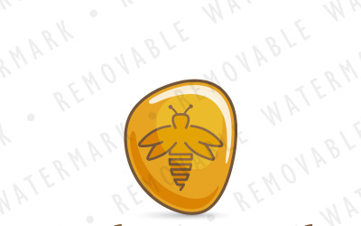 Modello di Logo di Amber Bug Gemstone