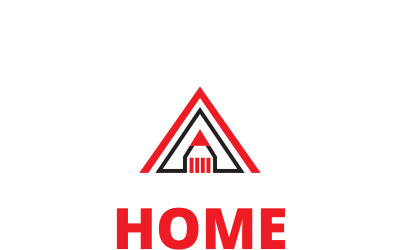 Modello di logo di costruzione domestica