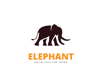 Modelo de logotipo de elefante