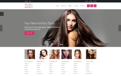 Responsivt Model agency + VM Joomla Template Joomla-mall #68721