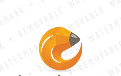 Sjabloon met logo voor potlood cirkel