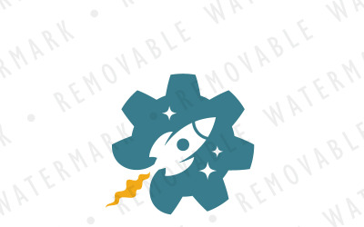 Sjabloon met logo voor Rocket Engineering
