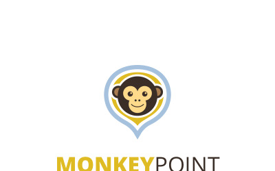 Szablon Logo Małpa Punkt