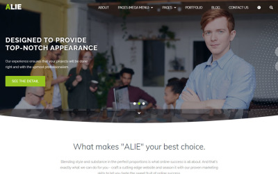ALIE: Multipurpose, Lightweight Bootstrap5, SASS webbplatsmall