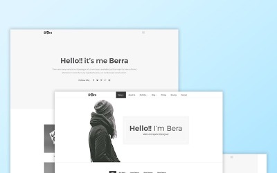 Berra - Minimális portfólió webhelysablon