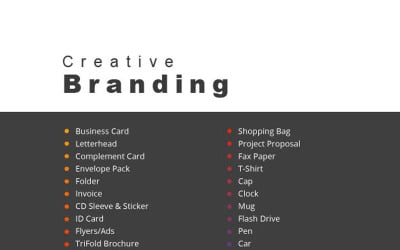 Creative Stationery Branding Pack - Szablon tożsamości korporacyjnej