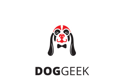 Dog Geek - Modelo de logotipo