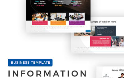 Informatie - PowerPoint-sjabloon voor zakelijke presentaties