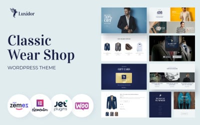 Luxidor - Tema do elemento WooCommerce para acessórios e vestuário